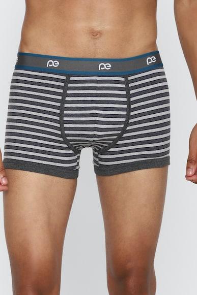 men grey stripe trunk