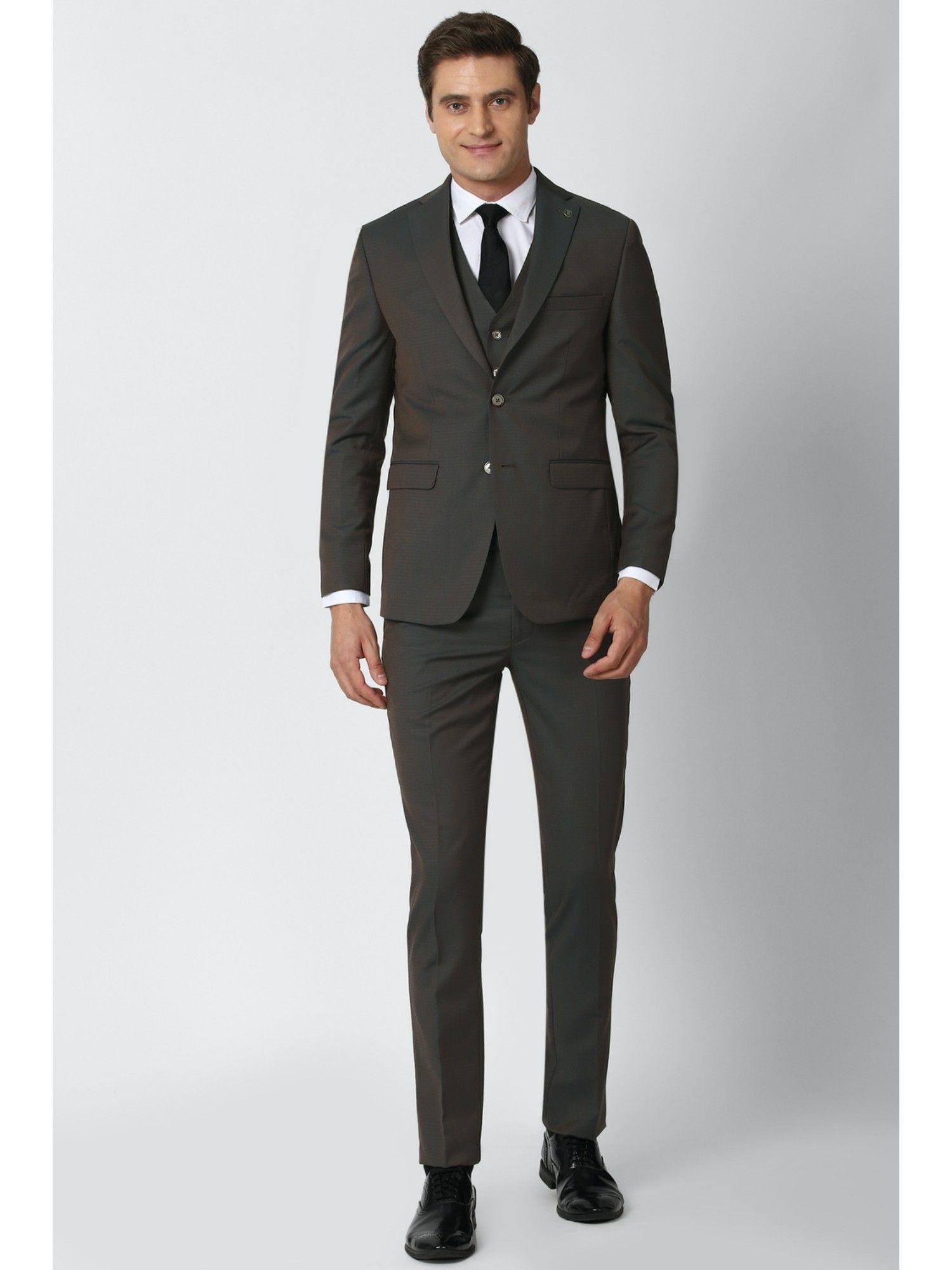 men grey three piece suit (set of 3)