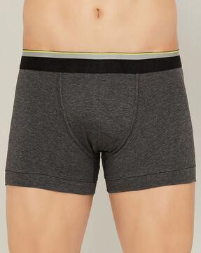 men heathered briefs with elasticated waist