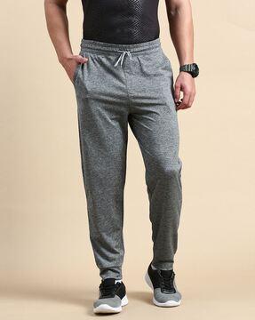 men heathered joggers with insert pockets