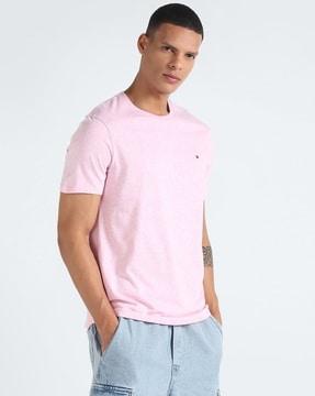 men heathered nantucket tailored fit crew-neck t-shirt