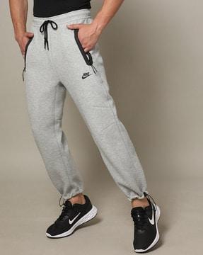 men heathered regular fit joggers