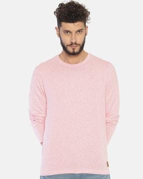 men heathered slim fit crew-neck t-shirt