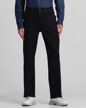 men high-rise bootcut jeans