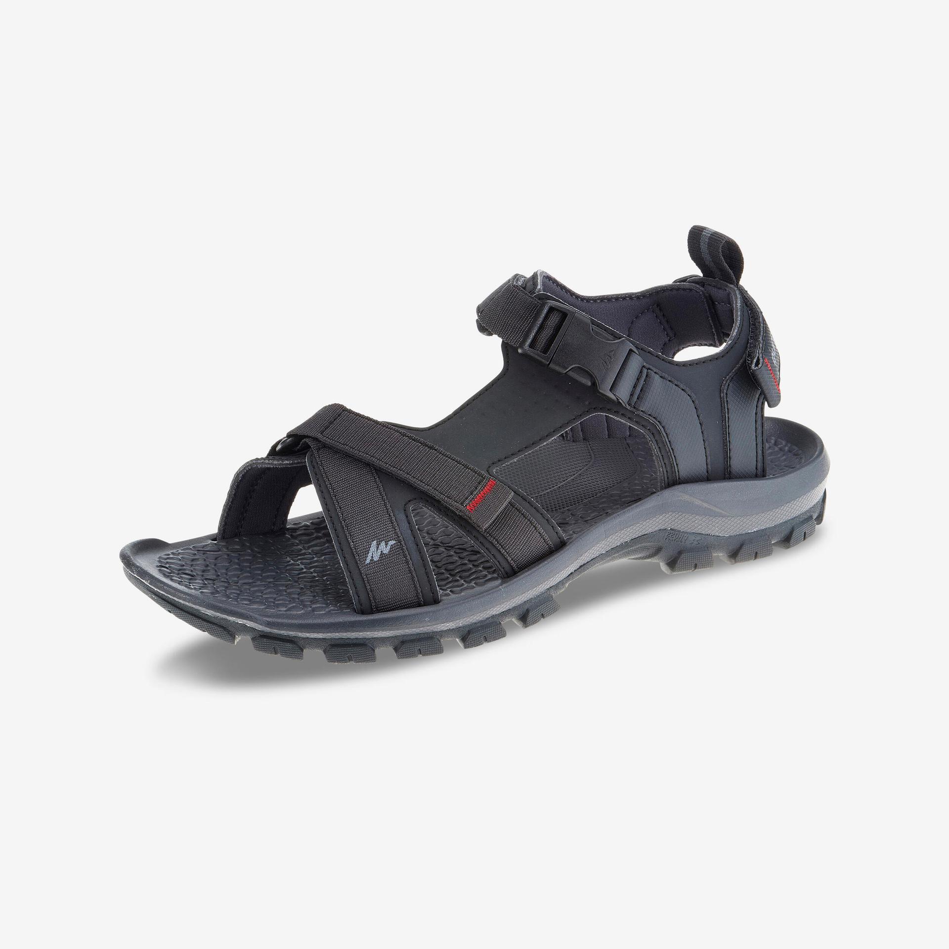 men hiking sandal - water resistant - nh110  - black