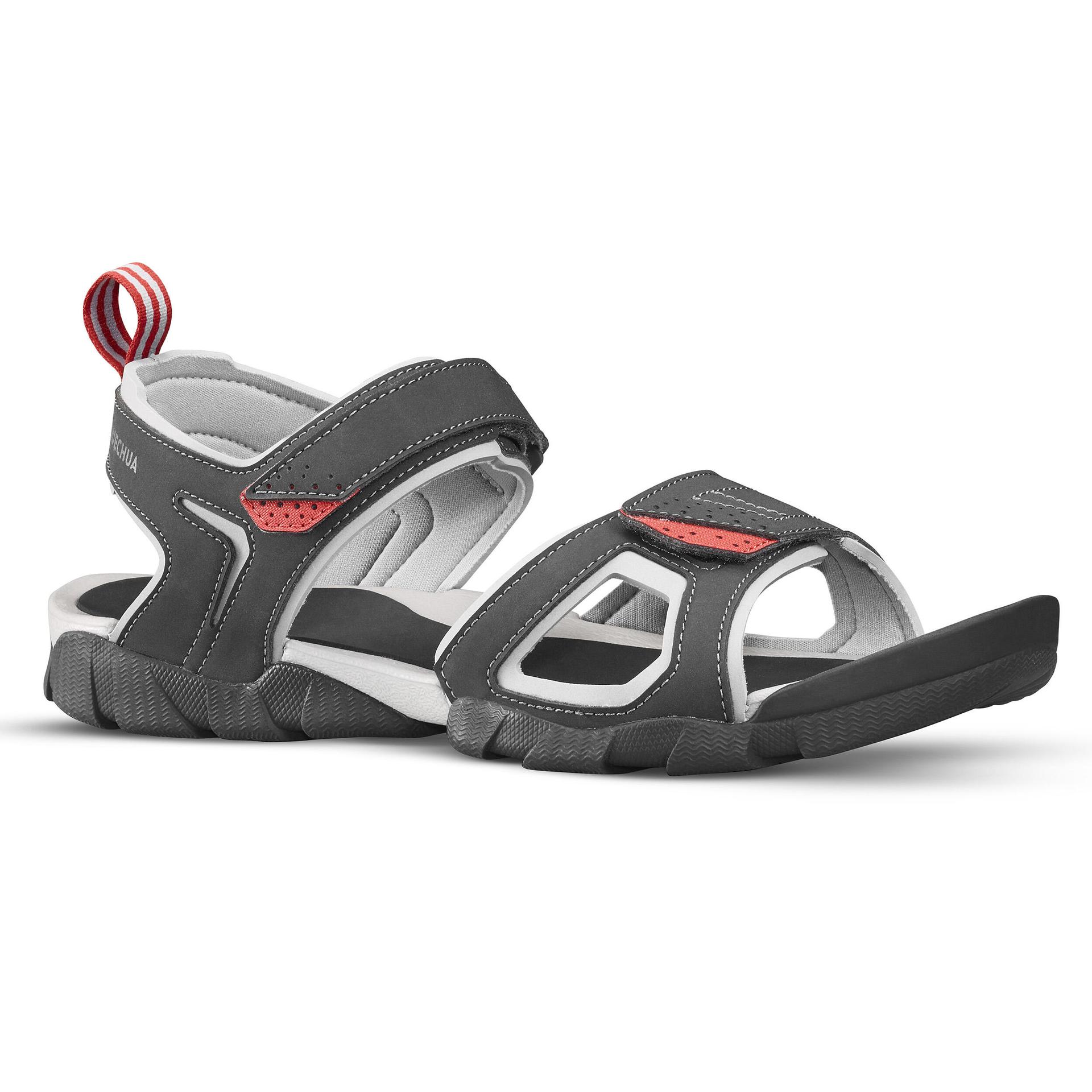 men hiking sandals  nh100 carbon grey