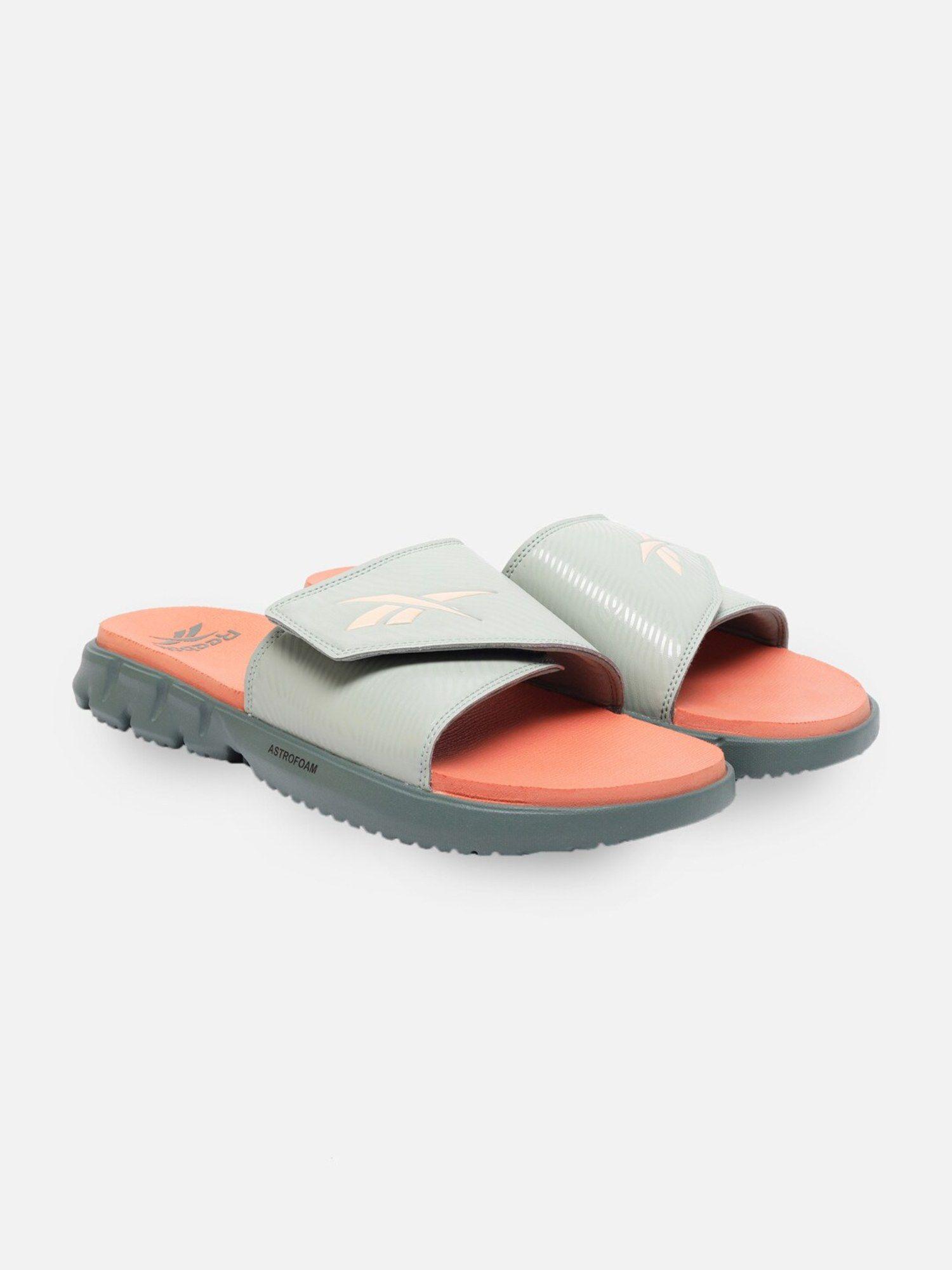 men horizon sliders grey & peach