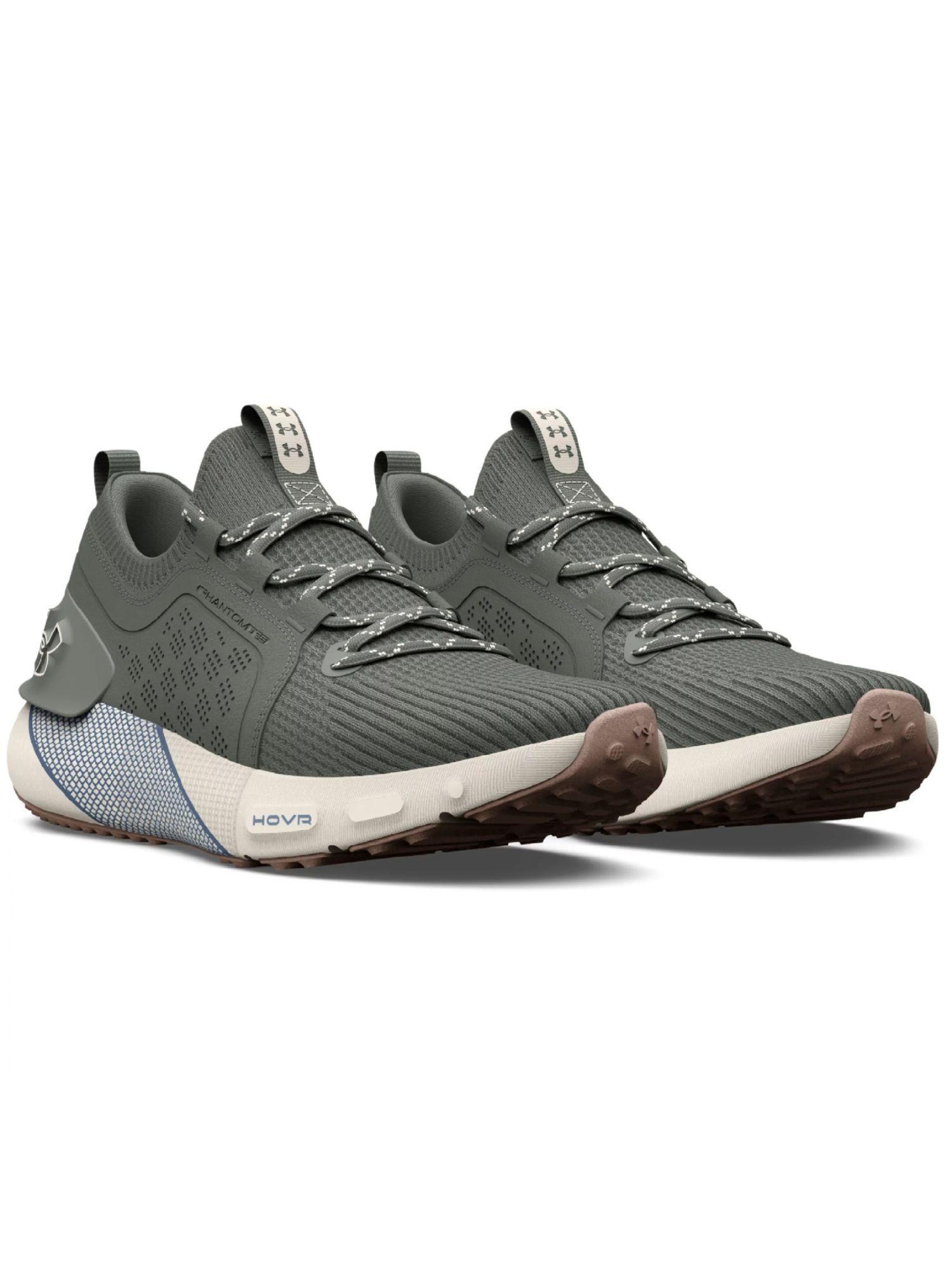 men hovr phantom 3 se suede grey running shoes