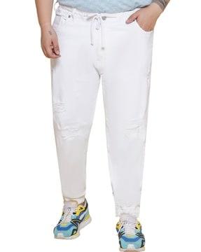 men jogger jeans with 5-pocket styling