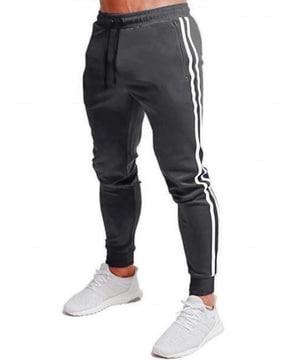 men joggers with contrast taping