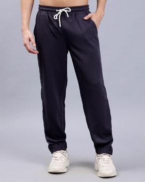 men joggers with elasticated drawstring waist