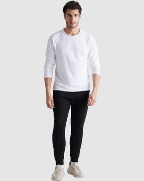 men joggers with elasticated waist