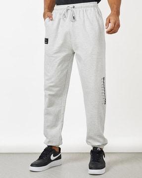 men joggers with elasticated waistband