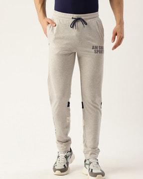 men joggers with elasticated waistband