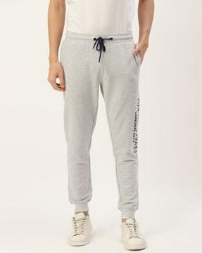 men joggers with elasticated waistband