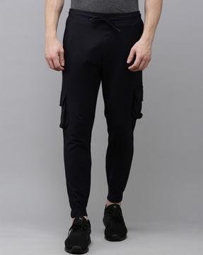 men joggers with flap pockets
