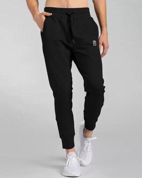 men joggers with typographic print