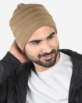 men knitted beanie cap