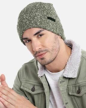 men knitted beanie cap