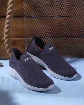 men knitted slip-on casual shoes