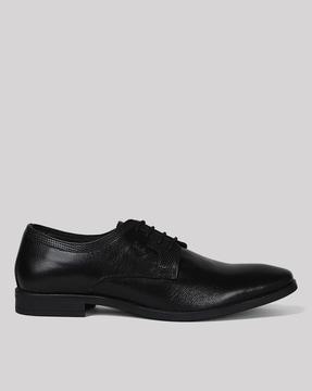 men lace-up derby formal shoes