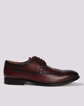 men lace-up derby shoes