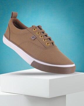 men lace-up regular fit casual shoes