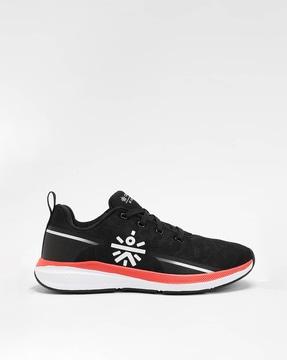 men lace-up running sports shoes