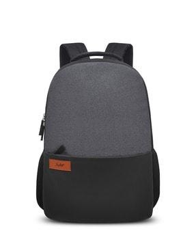 men laptop backpack with zip closure