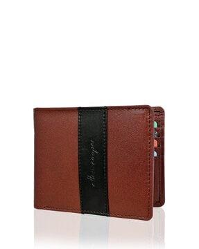 men leather bi-fold wallet