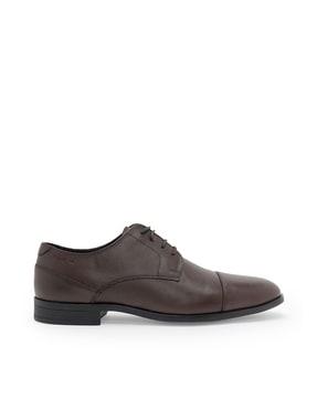 men leather derby shoes