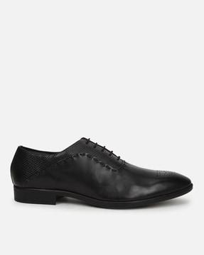 men leather lace-up brogues