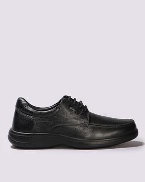men leather lace-up formal shoes