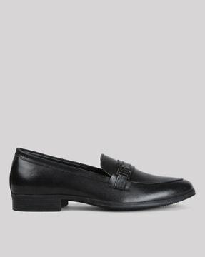 men leather penny loafers