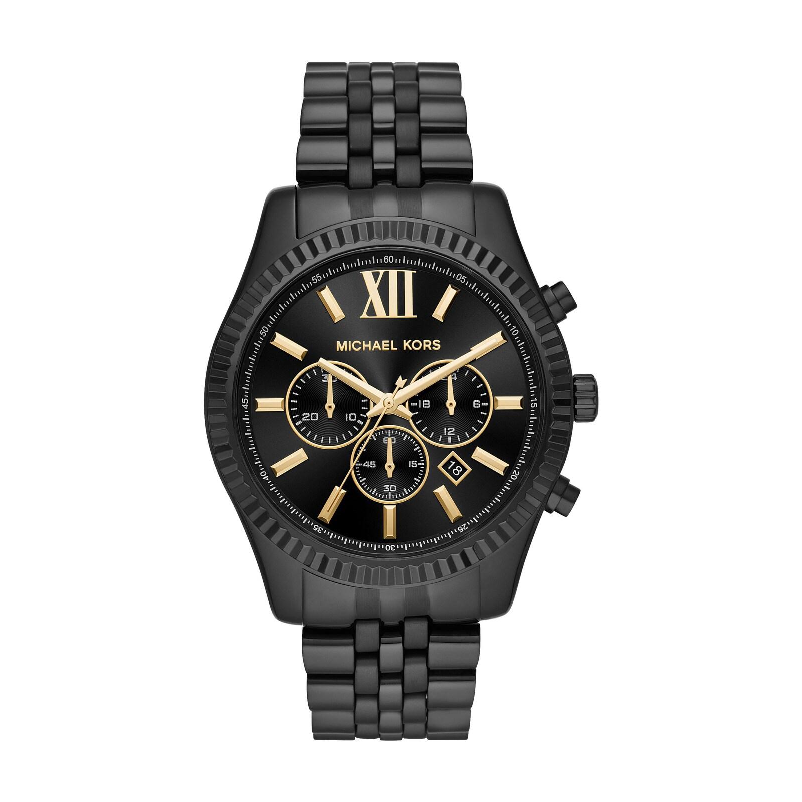 men lexington black watch mk8603