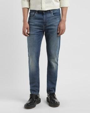 men lightly washed 512 slim tapered fit jeans