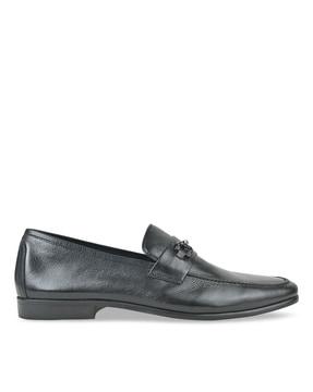 men loafers with metal accent