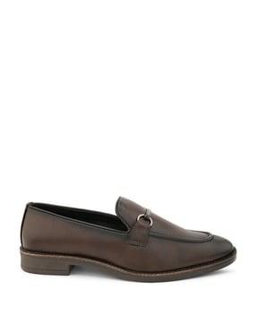 men loafers with metal accent