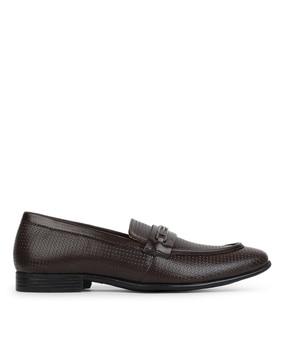 men loafers with metal accent