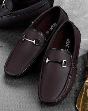 men loafers with metal accent