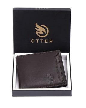 men logo-embossed bi-fold wallet