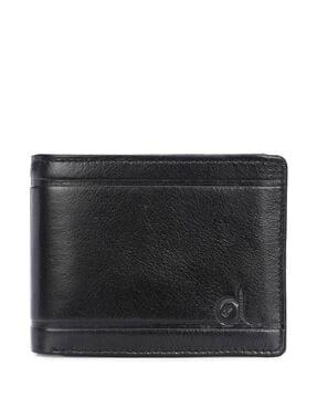 men logo embossed bi-fold wallet