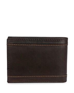 men logo embossed bi-fold wallet