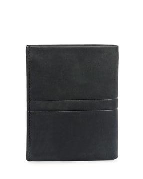 men logo embossed bi-fold wallet