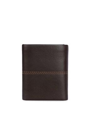 men logo embossed bi-fold wallet