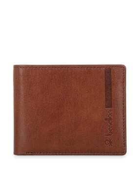 men logo print bi-fold wallet