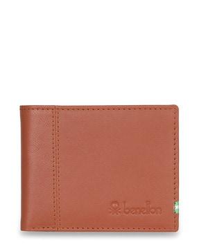 men logo print bi-fold wallet