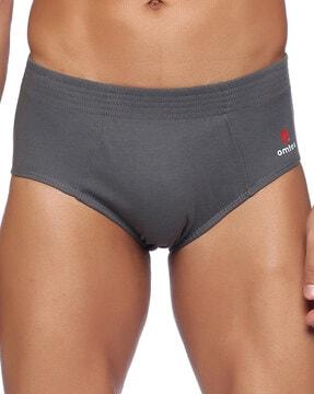 men logo print brief