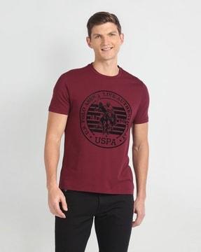 men logo print extra slim fit crew-neck t-shirt