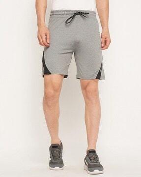 men logo print regular fit bermudas